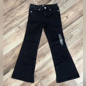 Girls gap black flare jeans